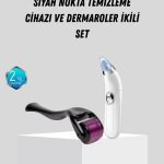 Dermaroller ve Vakumlu Siyah Nokta Temizleme Cihazı 2’li Cilt Bakım Seti - Lisinya