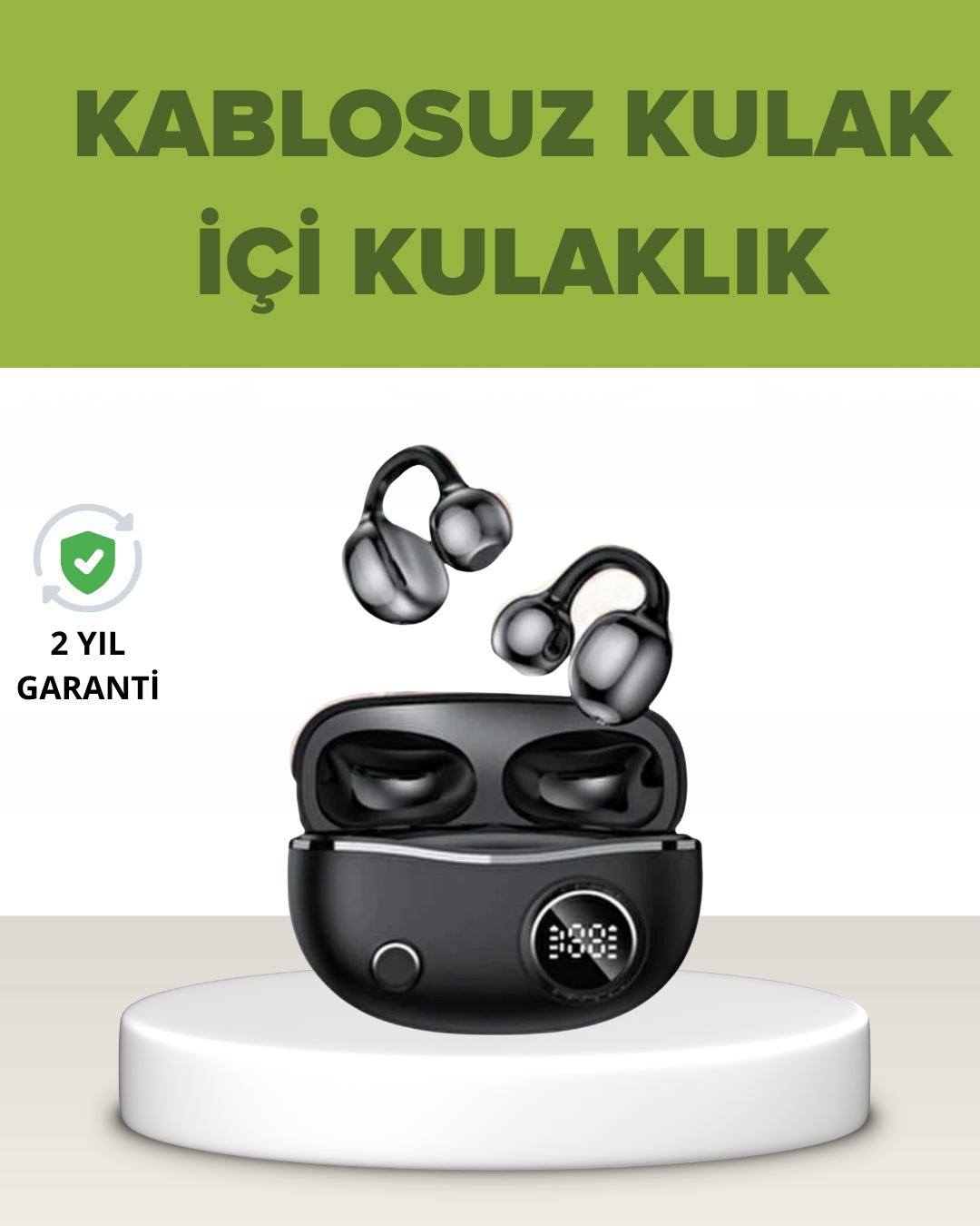 1-104 Açık Kulak Tasarımlı Bluetooth 5.4 Kablosuz Kulaklık – Uzun Pil Ömrü - Lisinya - Görsel 1