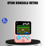 Retro Oyun Konsolu – 3.5 İnç Ekran, 666 Klasik Oyun, TV Bağlantılı - Lisinya