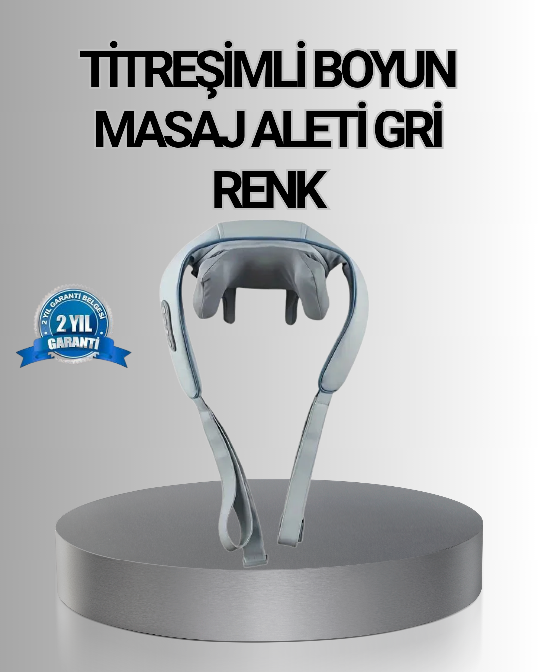 1-120 Titreşimli Boyun Masaj Cihazı Isı Terapili Şarjlı VNB-01 Ergonomik U Tasarım - Lisinya - Görsel 1