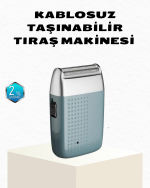 Şarjlı Kuru Kullanım Tıraş Makinesi – Kablosuz, Taşınabilir - Lisinya