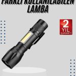 EL Feneri Uzun Menzilli Usb Şarj Edilebilir Kamp Lambası - Lisinya