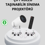 Wi-Fi 6 ve Bluetooth 5.0 Destekli 4K Akıllı Projeksiyon Cihazı - Lisinya