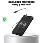 Manyetik Kablosuz Şarj Pedi 15W Hızlı Şarj Kaymaz Silikon Qi Destekli - Lisinya