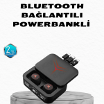 Powerbank Özellikli Bluetooth Kablosuz Kulaklık – Dokunmatik Kontrol, Uzun Pil Ömrü, Ergonomik Tasarım - Lisinya