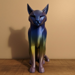 Koyu Rainbow Kedi Biblo Modern Salon ve Raf Dekoru - Lisinya