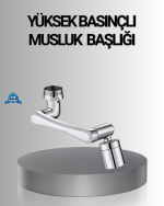 1080° Dönebilen Musluk Başlığı Robotik Kol Havalandırıcı Çok Yönlü Su Yönlendirme - Lisinya