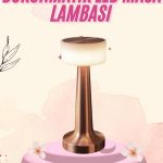 Dekoratif Masa Lambası Dokunmatik Renk Değiştirebilen Gece Lambası - Lisinya