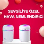 Sevgiliye Hediye Led Işıklı Hava Nemlendirici USB Şarjlı Sevgiliye Özel - Lisinya