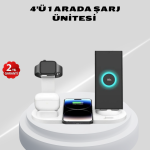 Kablosuz Şarj İstasyonu 4’ü 1 Arada iPhone Watch ve AirPods Uyumlu - Lisinya