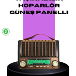 Güneş Enerjili Taşınabilir Radyo ve Bluetooth Hoparlör Çok Fonksiyonlu - Lisinya