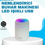 LED Işıklı Sessiz Masaüstü Nemlendirici – 3 Buhar Modu - Lisinya