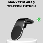 Manyetik Araç Telefon Tutucu 360° Dönebilen ve Sarsıntısız Güçlü Mıknatıslı - Lisinya