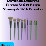 Toz ve Krem Ürünler İçin Güçlü Tutucu Yumuşak Kıllı Makyaj Fırça Takımı 13 Parça - Lisinya