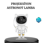 Astronot Projeksiyon Lambası Bluetooth Müzikli ve Uzaktan Kumandalı - Lisinya