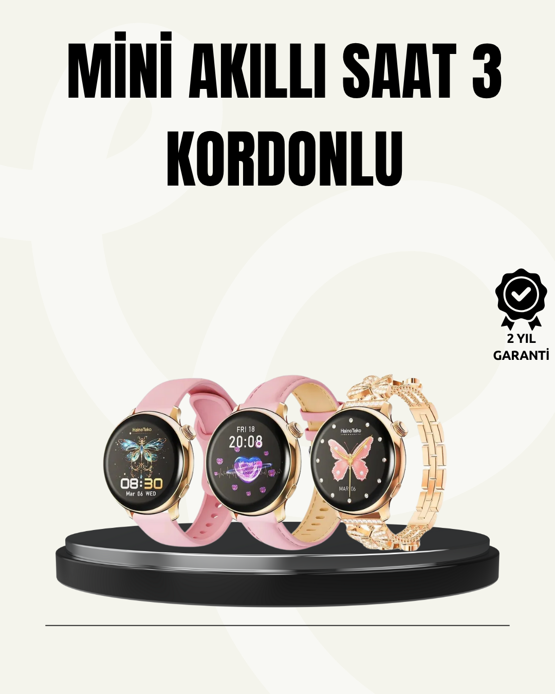 1-60 Akıllı Saat – Şık Tasarım, Uzun Pil Ömrü ve Su Geçirmez Özellik - Lisinya - Görsel 1