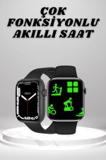 Akıllı Saat Tema Değiştirme Uyku ve Sağlık Takibi Sesli Asistan Bildirim Görme - Lisinya