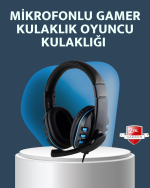 Stereo Mikrofonlu Kablolu Oyun Kulaklığı – Konforlu ve Net Ses İletimi - Lisinya