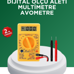 Dijital Multimetre Ölçü Aleti AC DC Ölçüm ve LCD Ekranlı - Lisinya