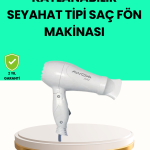 Katlanabilir Seyahat Tipi Saç Kurutma Makinesi Çift Kademeli Ayar - Lisinya
