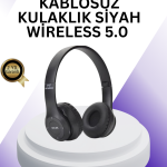 Bluetooth 5.0 Kablosuz Kulak Üstü Kulaklık | Stereo Ses ve Katlanabilir Tasarım - Lisinya