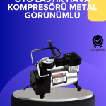 Metal Gövdeli Oto Lastik Hava Kompresörü 12V 140 PSI Hızlı Şişirme - Lisinya