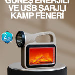 Solar COB Alev Efektli Lamba – Güneş Enerjili, Suya Dayanıklı, Taşınabilir - Lisinya