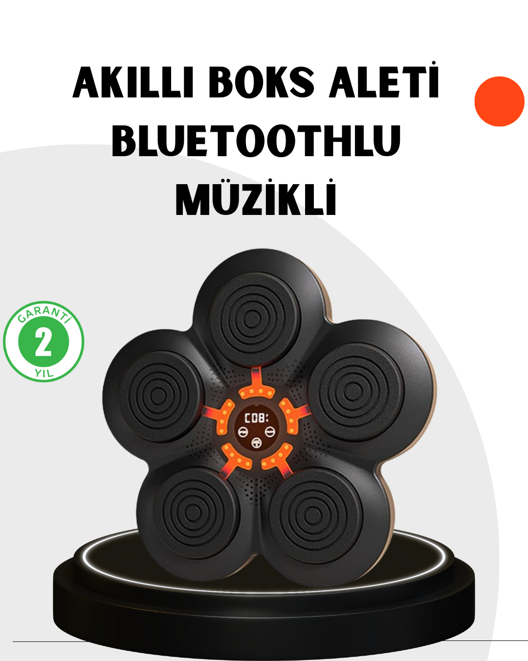 10-62 Evde Fitness İçin Akıllı Boks Makinesi Işıklı Vuruş Noktalı Bluetoothlu - Lisinya - Görsel 1