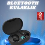 Kulaklık Dijital Göstergeli Bluetooth Bağlantılı Kablosuz Kulak İçi Mikrofonlu Dokunmatik Kontrol - Lisinya