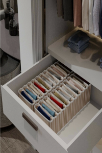 11 Bölmeli Dolap ve Çekmece Içi Düzenleyici Akordiyon Organizer M-00500 (1 Adet) ( Lisinya )