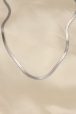 316L Çelik Silver Renk 45 cm İtalyan Zincir Model Kadın Kolye - Lisinya - Görsel 2