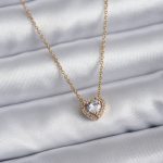 316L Çelik Zincir Gold Renk Charm Kadın Kolye - Lisinya