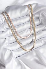 316L Çelik Mix Renk İtalyan Zincir Model Kadın Kolye - Lisinya - Görsel 2