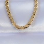 316L Çelik Gold Renk Arpa Model Kolye - Lisinya
