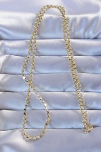 Pirinç Gold Renk Parçalı Ezme Kolye - Lisinya - Görsel 2