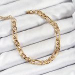 316L Çelik Gold Renk Zincir Erkek Bileklik - Lisinya