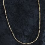 316L Çelik Örme Zincir Model Gold Renk Erkek Kolye - Lisinya