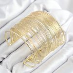 Pirinç Tel Sarma Model Gold Renk Kadın Bileklilk - Lisinya