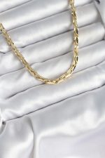 Pirinç Gold Renk 60 cm Zincir Kadın Kolye - Lisinya