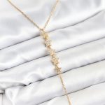 316L Çelik Zincir Gold Renk Yıldız Model Y Kolye - Lisinya