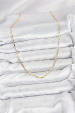 CM 14K Gold Renk Pirinç Zincir Model Kadın Kolye - Lisinya - Görsel 2