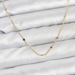 CM 14K Gold Renk Ezme Pul Model 60 cm Kadın Kolye - Lisinya