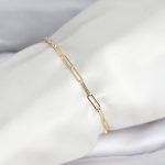 CM 14K Gold Renk Ataç Zincir Model Kadın Bileklik - Lisinya