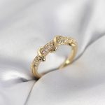 Gold Renk Zirkon Taşlı Sarmal Yılan Model Kadın Yüzük - Lisinya