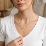 316L Çelik Gold Renk Zincir Kuğu Model Kadın Kolye - Lisinya