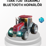 Bluetooth Nostaljik Traktör Hoparlör LED Işıklı 12W Güçlü Ses - Lisinya