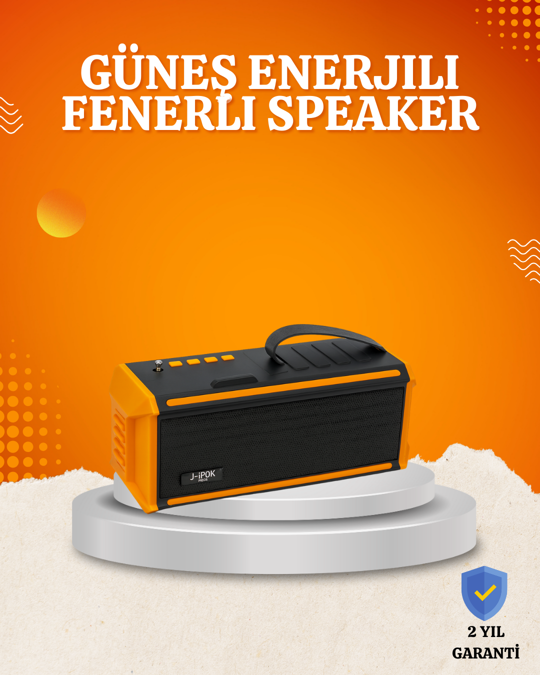 2-136 Taşınabilir J-IPOX P520 1200 mAh Bluetooth Hoparlör Mikrofonlu - Lisinya - Görsel 1