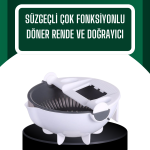 Çok Amaçlı Hazneli Sebze Rende Doğrayıcı ve Soyucu - Lisinya
