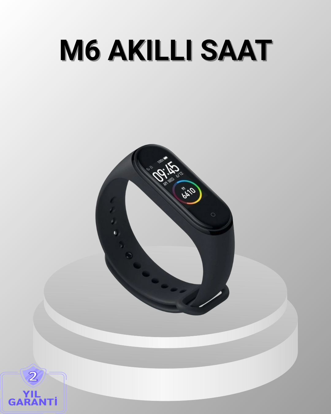 2-162 Akıllı Bileklik – Adım Sayar, Kalp Atış Ölçer, Uyku Takipli ve Suya Dayanıklı - Lisinya - Görsel 1