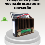 Güneş Enerjili Taşınabilir Hoparlör KTF-1428 Bluetooth Radyo USB SD Kart Destekli - Lisinya